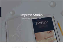 Tablet Screenshot of impress-studio.pl